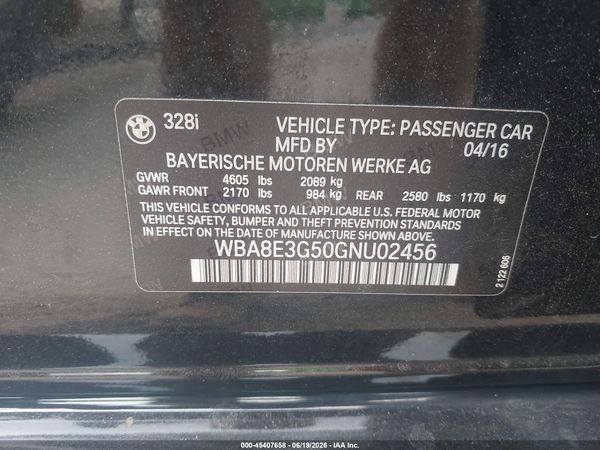 2016 BMW 328I XDRIVE