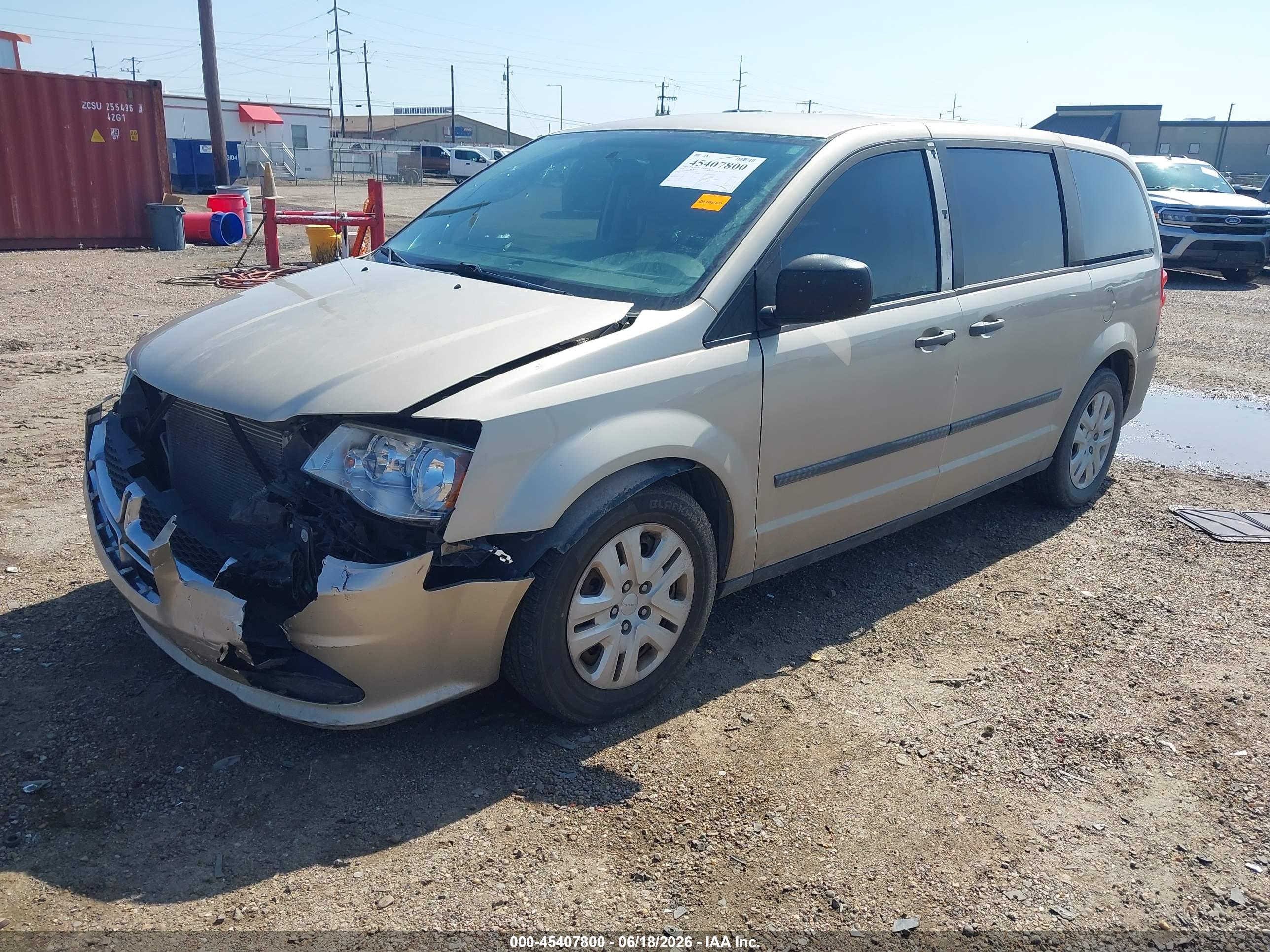 2016 DODGE GRAND CARAVAN AMERICAN VALUE PKG — I2