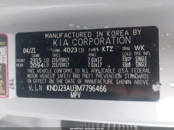2021 KIA SOUL S