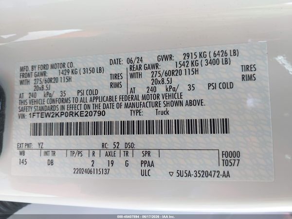 2024 FORD F-150 STX