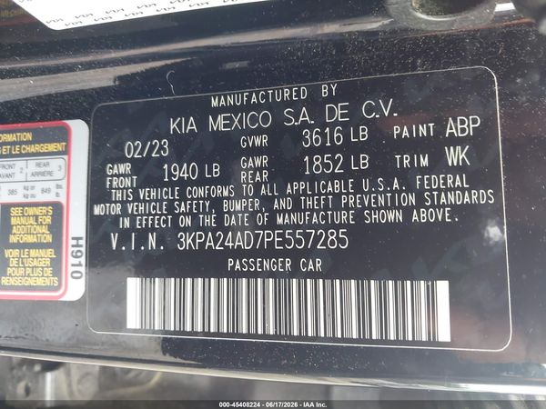 2023 KIA RIO S