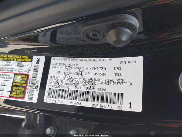 2021 TOYOTA TACOMA SR5 V6