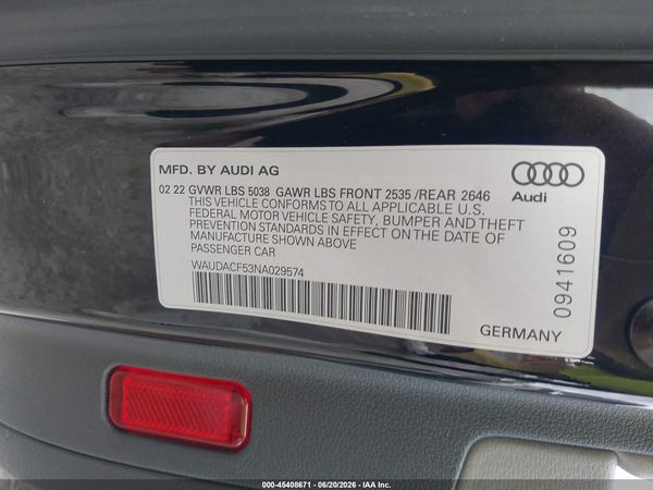 2022 AUDI A5 SPORTBACK