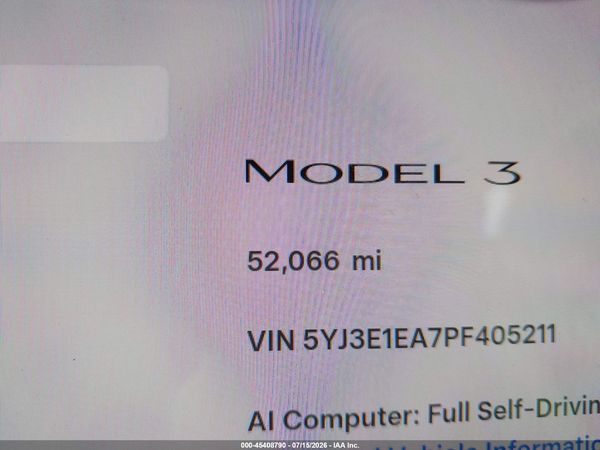 2023 TESLA MODEL 3 REAR-WHEEL DRIVE