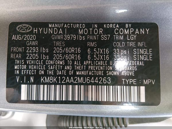 2021 HYUNDAI KONA SE