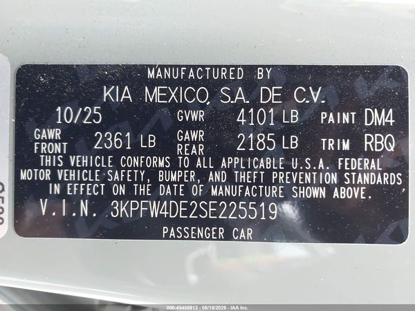 2025 KIA K4 GT-LINE