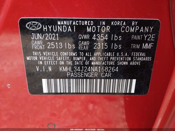 2022 HYUNDAI SONATA LIMITED