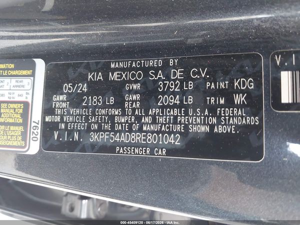 2024 KIA FORTE GT-LINE