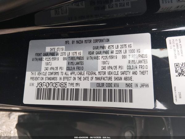 2019 MAZDA CX-5 GRAND TOURING