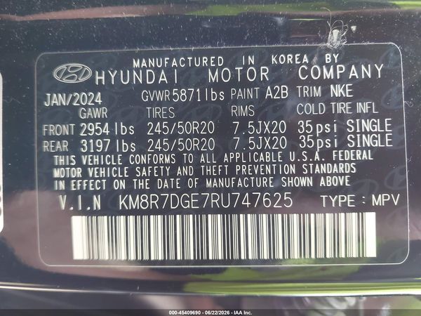 2024 HYUNDAI PALISADE