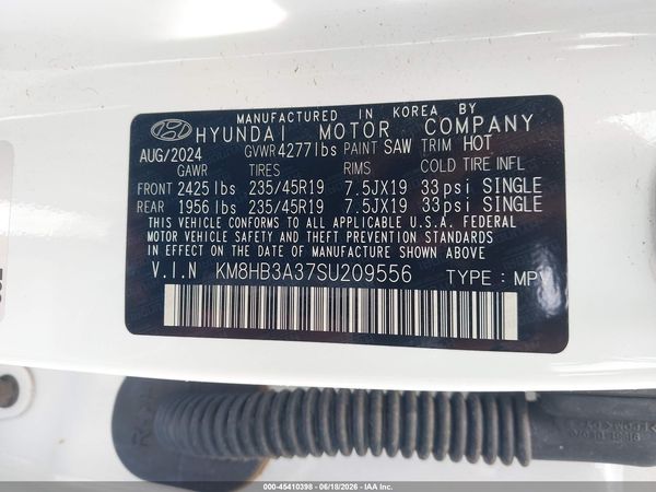 2025 HYUNDAI KONA N LINE S