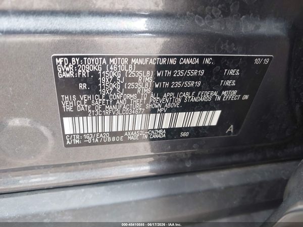 2020 TOYOTA RAV4 XLE PREMIUM