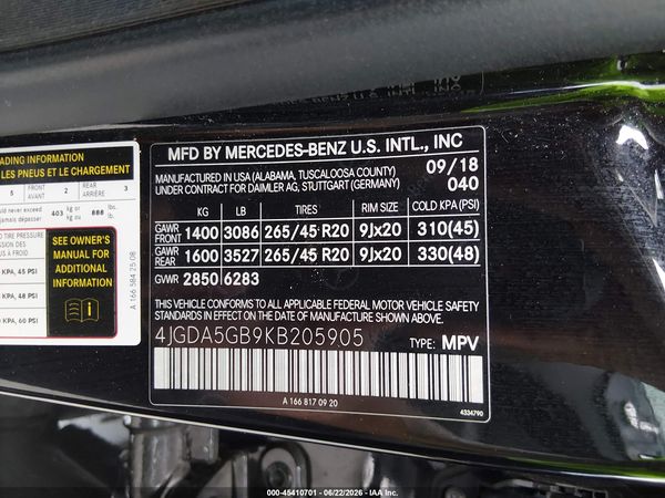 2019 MERCEDES-BENZ GLE 400 4MATIC