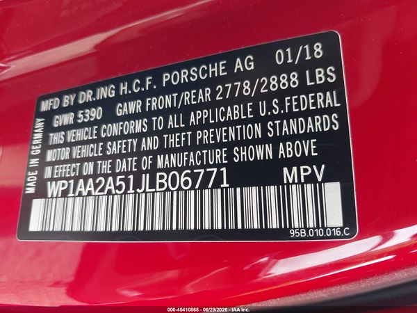 2018 PORSCHE MACAN