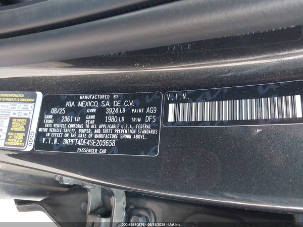 2025 KIA K4 LXS