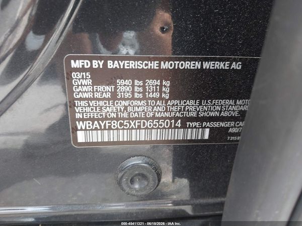 2015 BMW 750LI XDRIVE