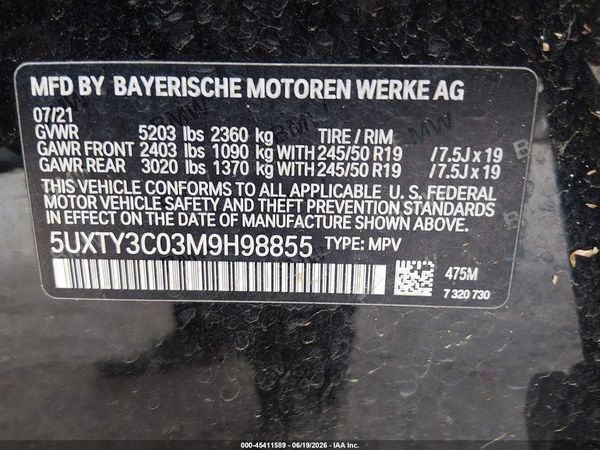 2021 BMW X3 SDRIVE30I