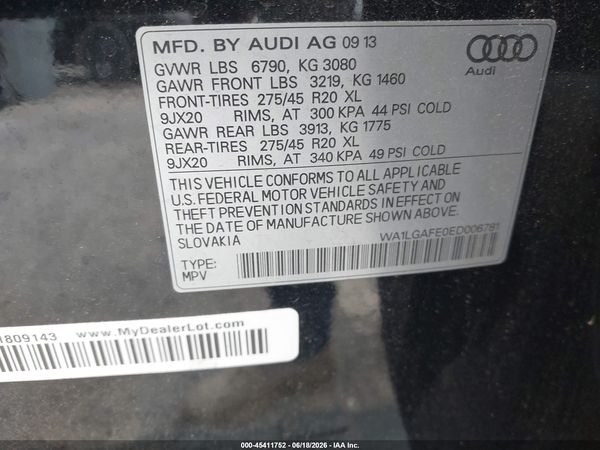 2014 AUDI Q7 3.0T PREMIUM