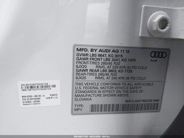 2019 AUDI Q7