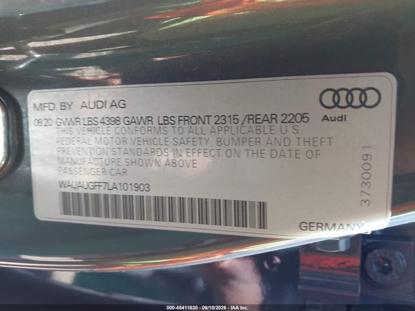 2020 AUDI A3