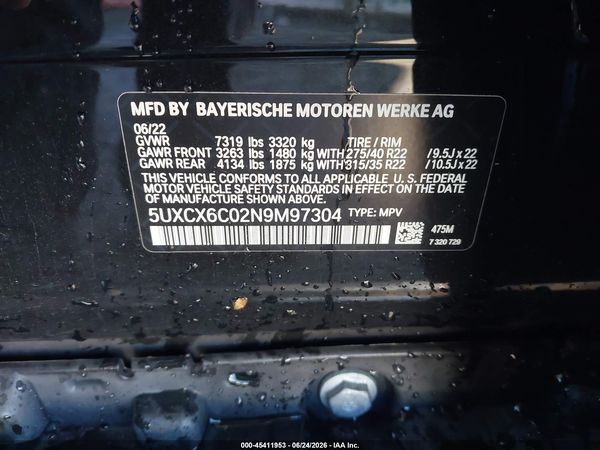 2022 BMW X7 M50I