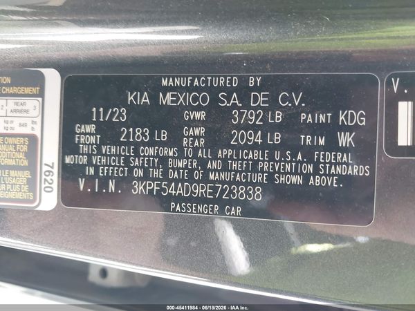 2024 KIA FORTE GT-LINE