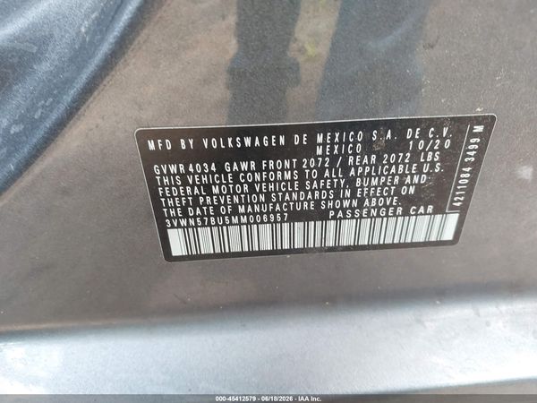 2021 VOLKSWAGEN JETTA 1.4T R-LINE/1.4T S — I9