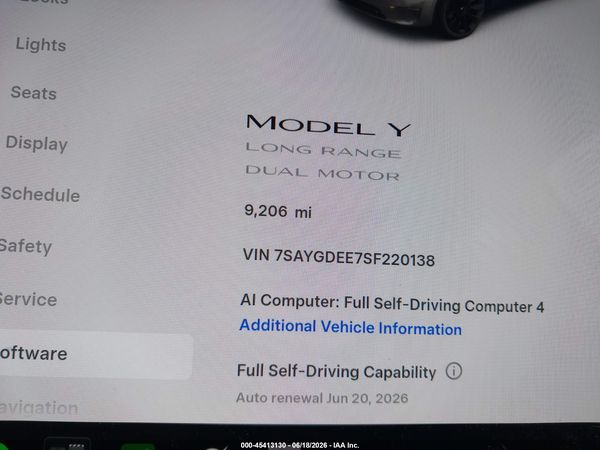 2025 TESLA MODEL Y
