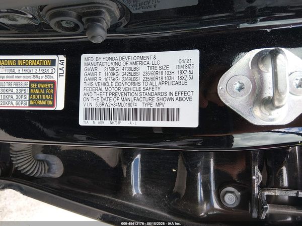 2021 HONDA CR-V AWD EX-L