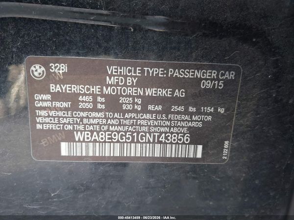 2016 BMW 328I SA