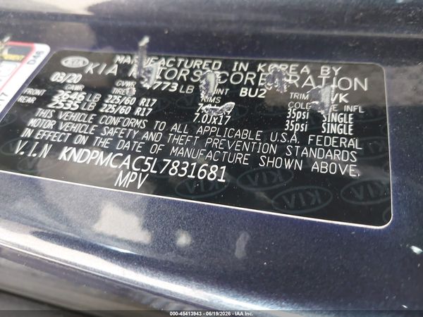 2020 KIA SPORTAGE LX