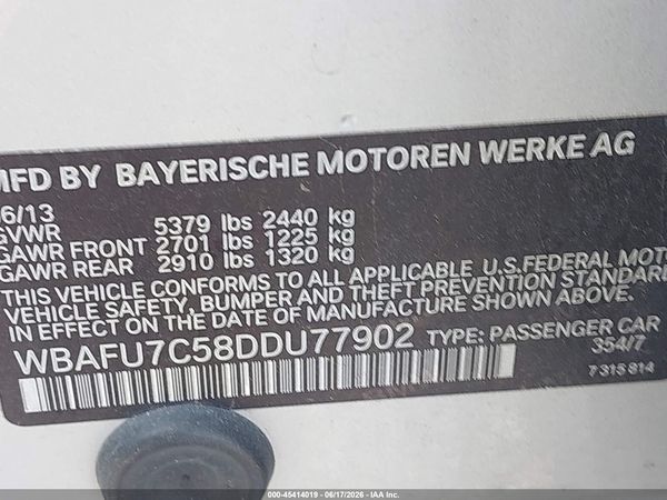 2013 BMW 535I XDRIVE — I9