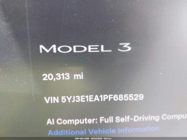 2023 TESLA MODEL 3 REAR-WHEEL DRIVE
