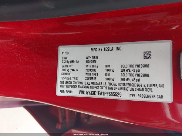 2023 TESLA MODEL 3 REAR-WHEEL DRIVE