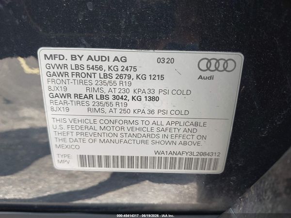 2020 AUDI Q5
