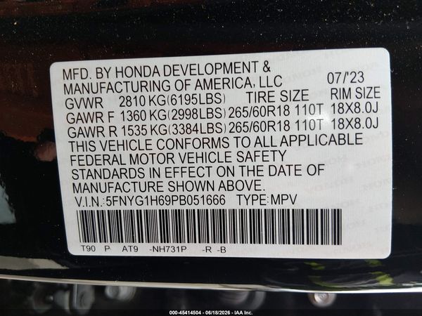 2023 HONDA PILOT AWD TRAILSPORT