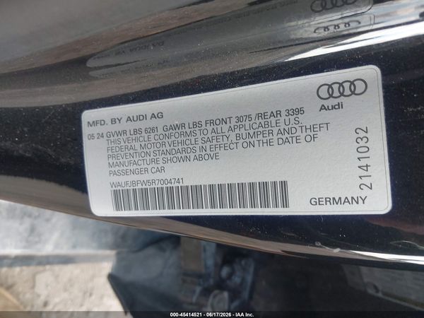 2024 AUDI E-TRON GT PREMIUM PLUS QUATTRO