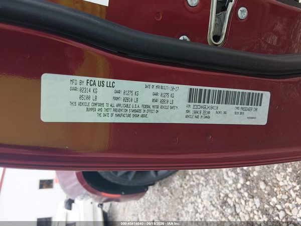 2018 DODGE CHARGER SXT PLUS RWD
