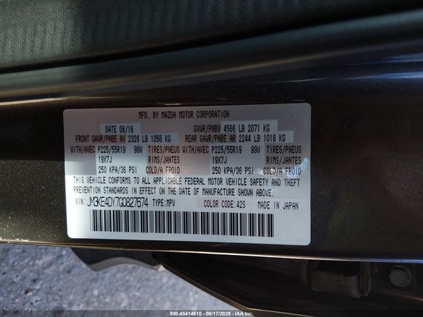 2016 MAZDA CX-5 GRAND TOURING