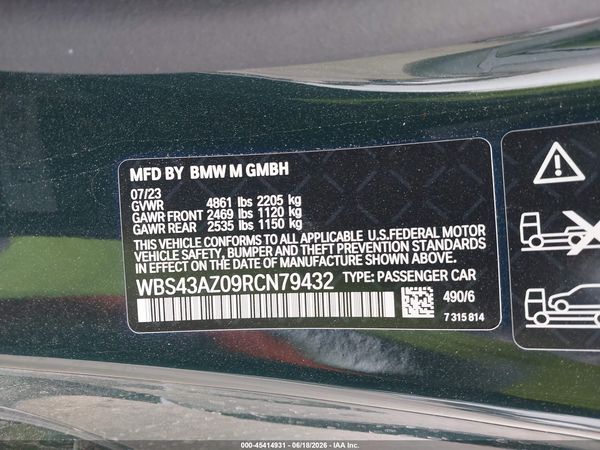 2024 BMW M4 COMPETITION XDRIVE