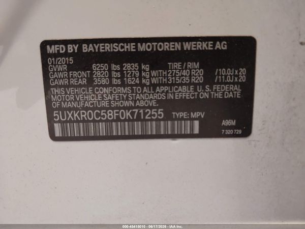 2015 BMW X5 XDRIVE35I