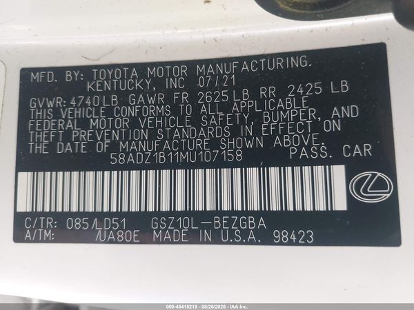 2021 LEXUS ES 350 350 Premium