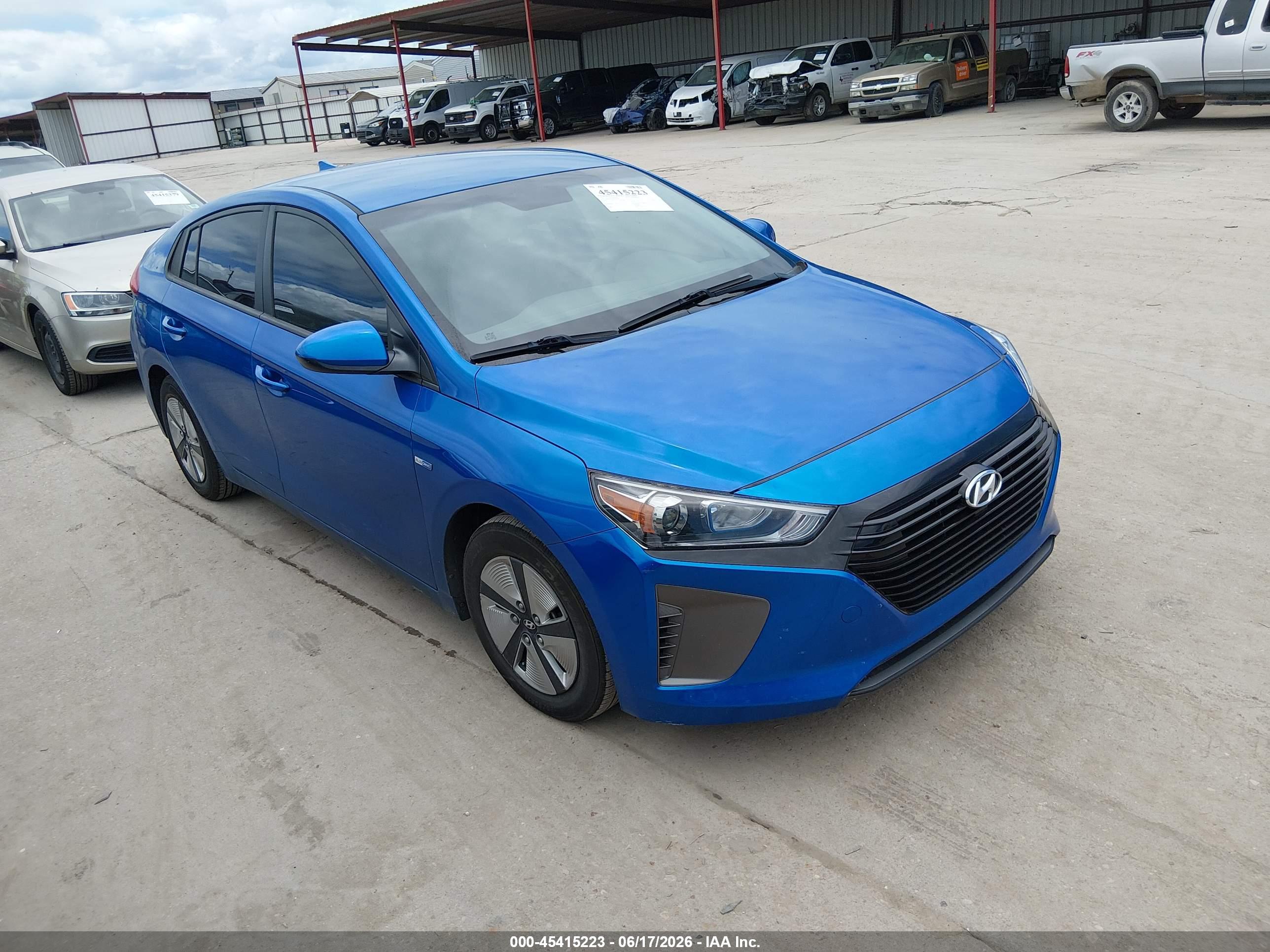 2017 HYUNDAI IONIQ HYBRID BLUE