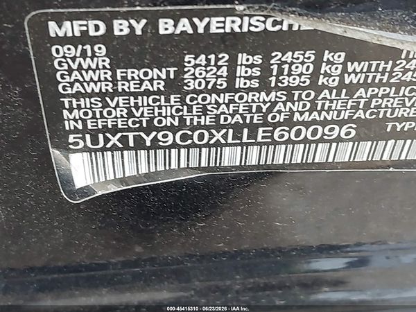2020 BMW X3 M40I