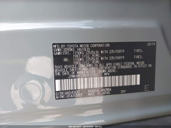 2019 TOYOTA RAV4 XLE PREMIUM