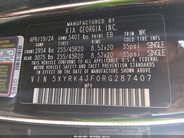 2024 KIA SORENTO SX