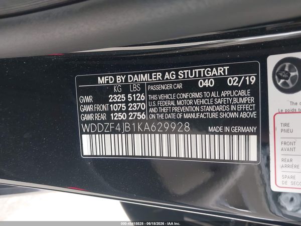 2019 MERCEDES-BENZ E 300 E300