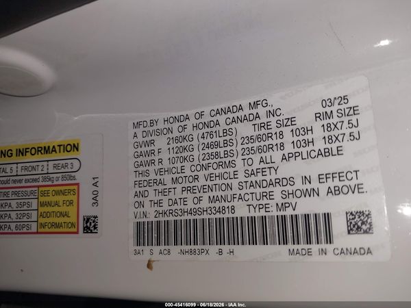 2025 HONDA CR-V EX 2WD