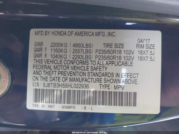 2017 ACURA RDX