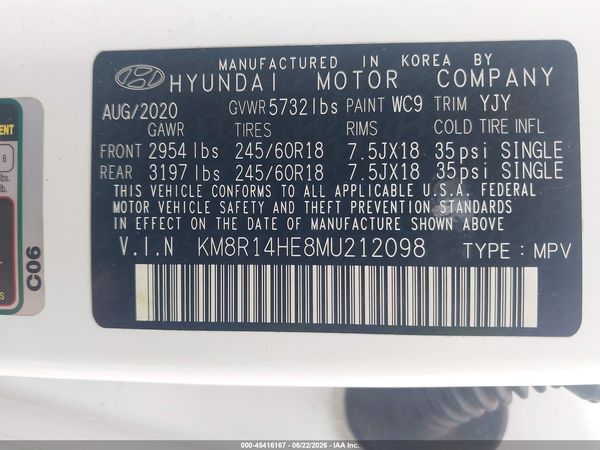 2021 HYUNDAI PALISADE SE